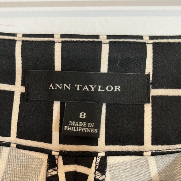 Ann Taylor Black and White Checkered Pants - Picture 6 of 10